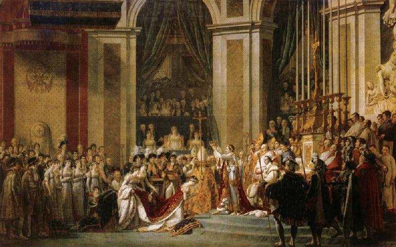 Jacques-Louis David Coronation of Napoleon France oil painting art